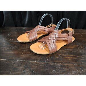 EUC Huraches by BearPaw Agate Brown Leather Sandals/Sz. 11